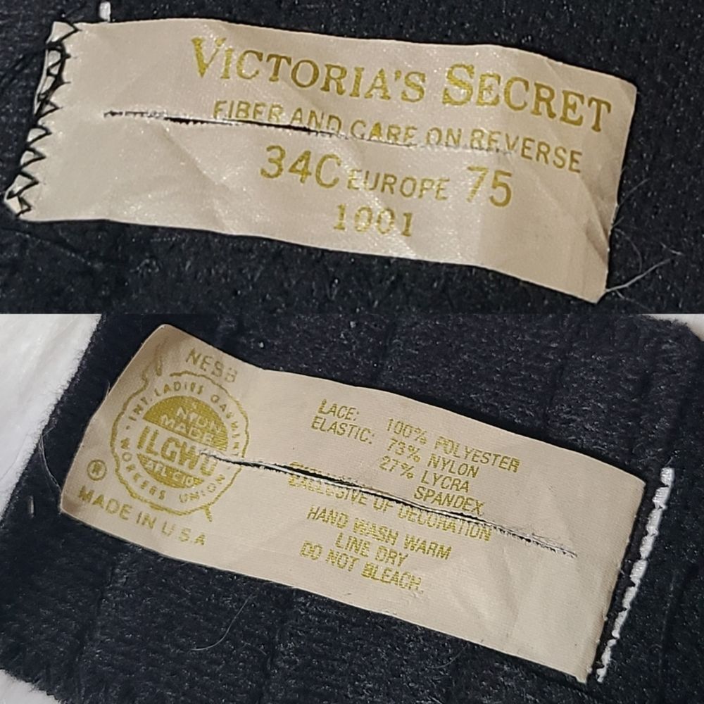 🔴SOLD🔴Vintage Victoria's Secret Gold Label Black Lace Bustier, 34C - Picture 12 of 14